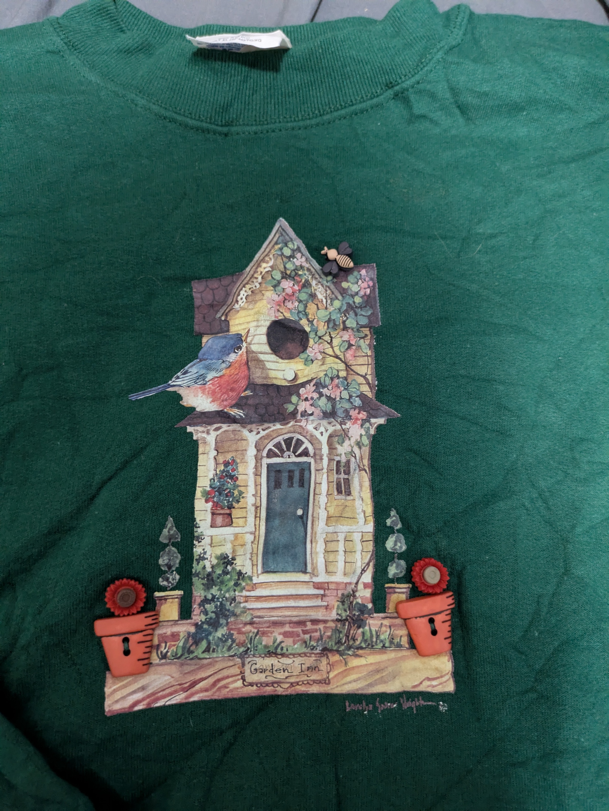 Hanes ComfortBlend Garden Inn Graphic Sweater Men's XL — 4. detail